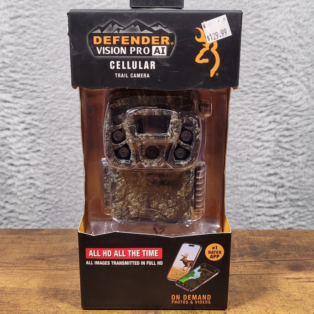 Browning Defender Vision Pro AI Cellular Trail Camera 46MP 1080p HD Camo